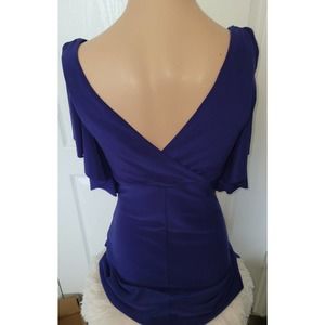 NWT Ralph Lauren Electric Blue Sleeveless Jersey Sheath Dress Sz 2